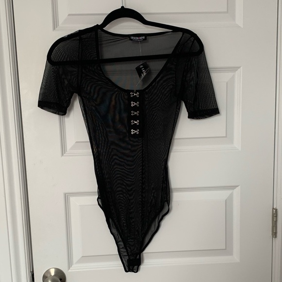 Black Sheer bodysuit - Picture 1 of 7